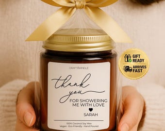 Hostess Gifts, Bridal Shower Favor Candles Bulk Baby Shower Favors, Baptism Favors, Wedding Shower Party Favors Thank You Appreciation Gifts