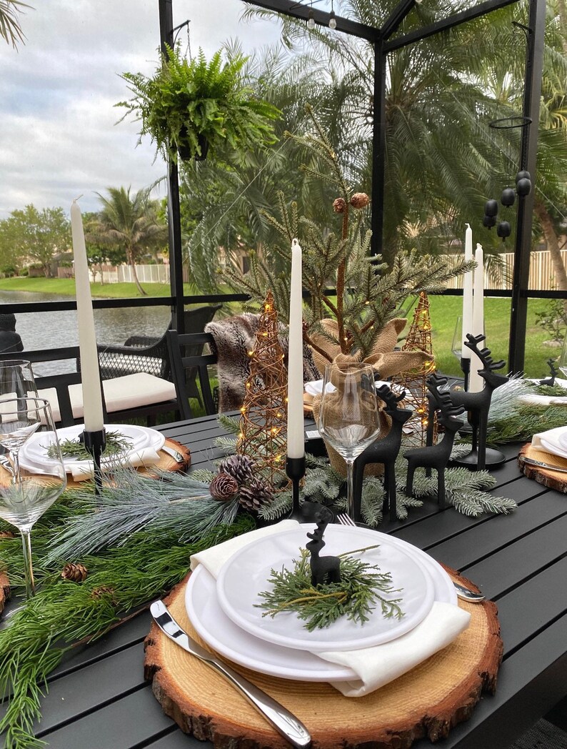 Set of 20 13 inch rustic table chargers wood chargers wood Etsy