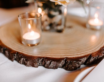 Set of 12 wood slices for wedding centerpieces! Rustic wedding decor, farmhouse wedding decor, country wedding decor, barn wedding decor!