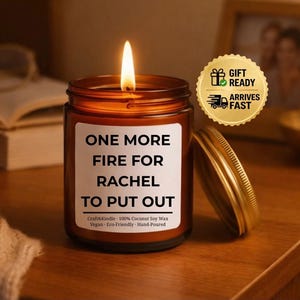 Funny Personalized Candle Gift • Birthday Gift for Friend • Coworker Gift • Boss Gift • Office Manager Gift • Teacher Gift • Gift for Her