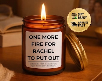 Funny Personalized Candle Gift • Birthday Gift for Friend • Coworker Gift • Boss Gift • Office Manager Gift • Teacher Gift • Gift for Her