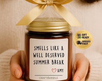 Personalized Teacher Appreciation Week Gift, Gift for Teacher, Teacher Gift Ideas, Custom Teacher Gift, Teacher End of Year Gift Bulk Candle