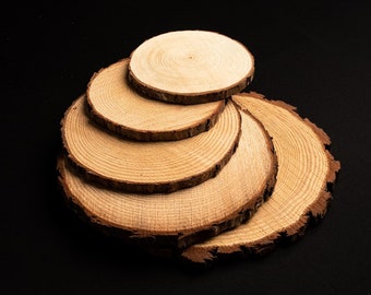 Rustic Home Decor - 5 Pack of natural wood slices! Nature home decor, farmhouse home decor, home decor gift, housewarming gift!