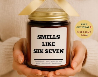 Funny 67 Candle Gift · Teen Boy Gift · Teen Girl Gifts · Teenager Christmas Gift · Funny Gag Gift for Son or Daughter · Six Seven Gift • 6 7