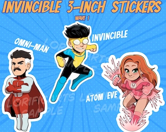 Invincible - 3-inch Stickers