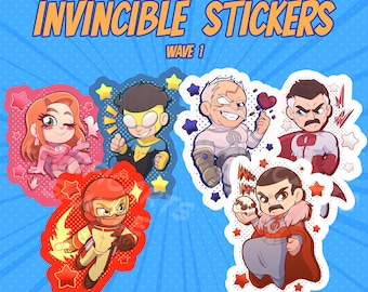 Invincible - 3-inch Stickers