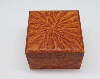 Small Lightweight Decorative Vinegar Grained Wood Box