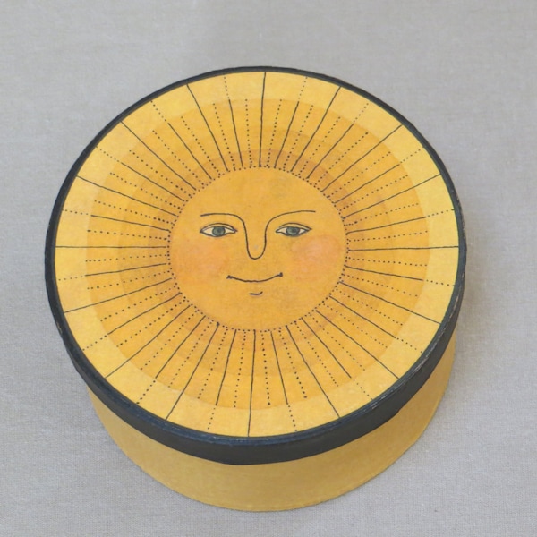 Box of Sunshine, Paper Mache, Storage Gift Box