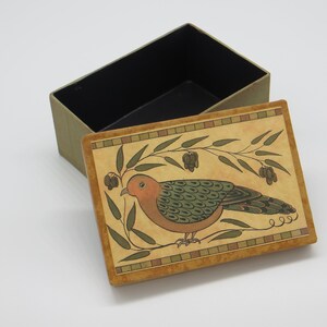 Mourning Dove Small Paper Mache Storage Gift Box image 2