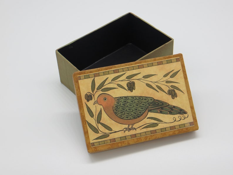 Mourning Dove Small Paper Mache Storage Gift Box image 2