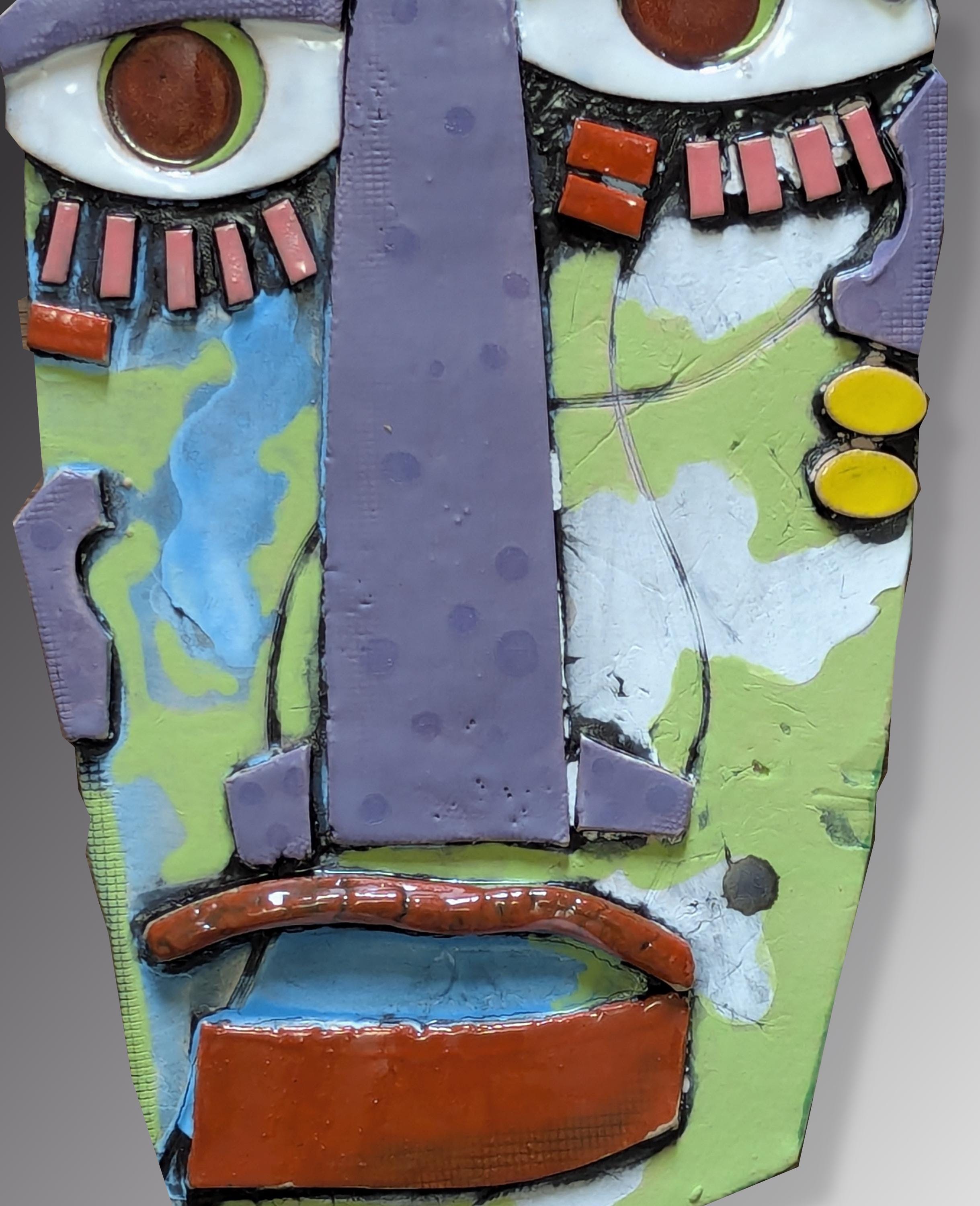 Abstract Colorful Face Art Mask Set Handmade Ceramic Wall Decor - Etsy