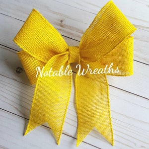 Support our troops bow, deployment bow, Military support, deployment gift, yellow burlap bow, patriotic bow