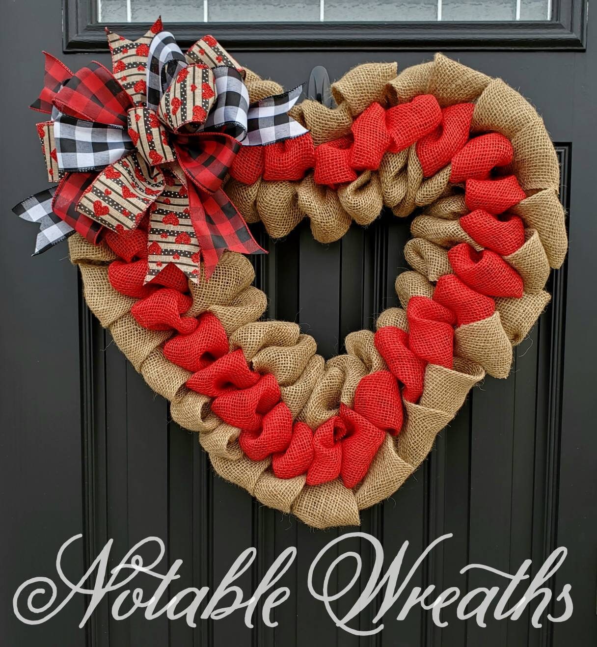 Valentines Day Wreaths, Heart Shaped Wreaths, Heart Wreaths for