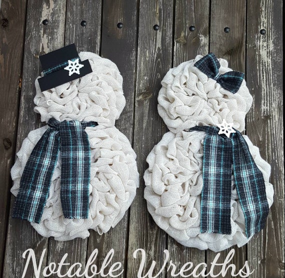 Christmas Wreath Snowman Double Doors Mr And Mrs Frosty Winter Holiday Decor Blue Turquoise Plaid Front Door Rustic Snowflakes