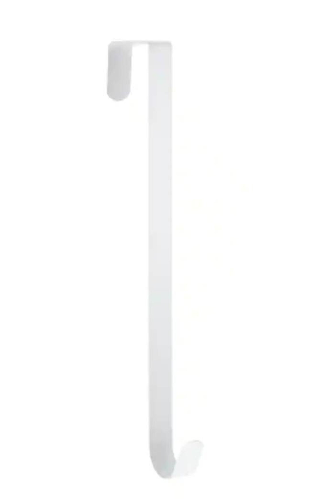 Heavy Duty White Over the Door Wreath Hanger, Black Over the Door