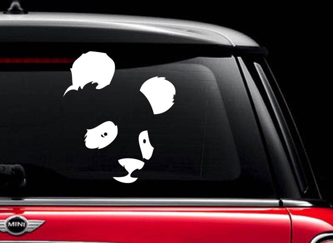 Panda's face Vinyl Decal Sticker for Car Automobile Etsy.de