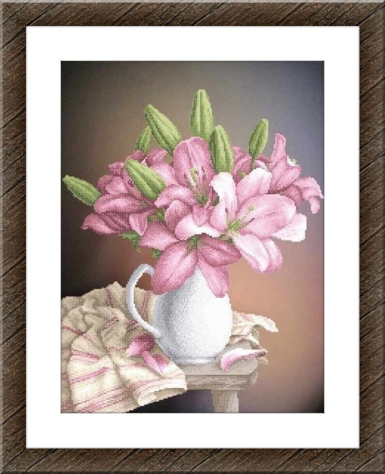 Full Bead embroidery kit lilac flower pattern beaded picture kit DIY Floral beaded cross stitch