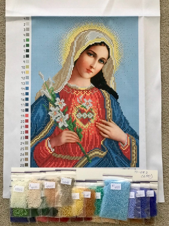 Bead Embroidery Kit Beaded Cross Stitch 