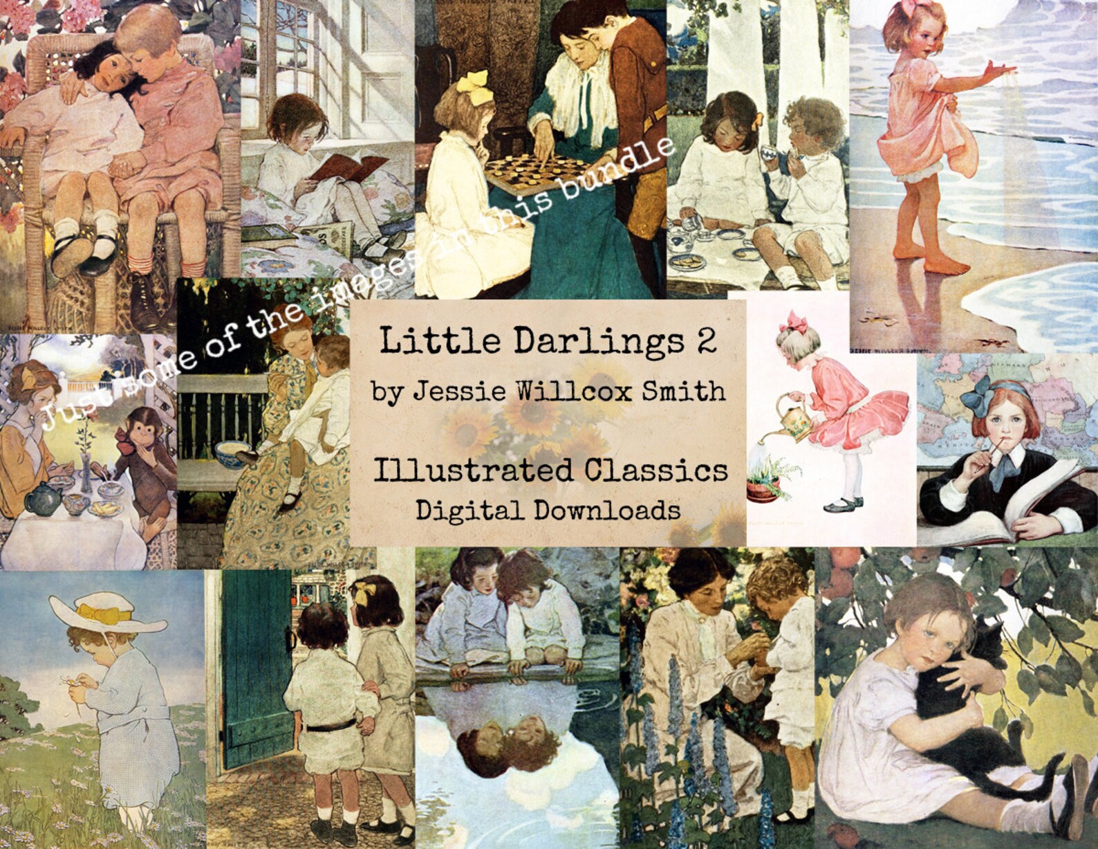 Vintage Children Image Bundle Printable Images Instant - Etsy