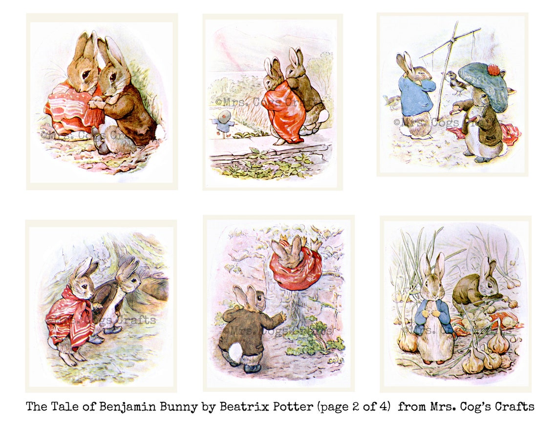 The Tale of Benjamin Bunny, by Beatrix Potter - Digital Ephemera ...