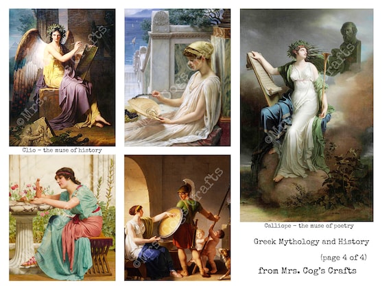 Greek Mythology & History Printable Images, Digital Ephemera, Vintage Art,  Instant Download, Digital Paper,digital Collage, Ancient Greece -   Canada