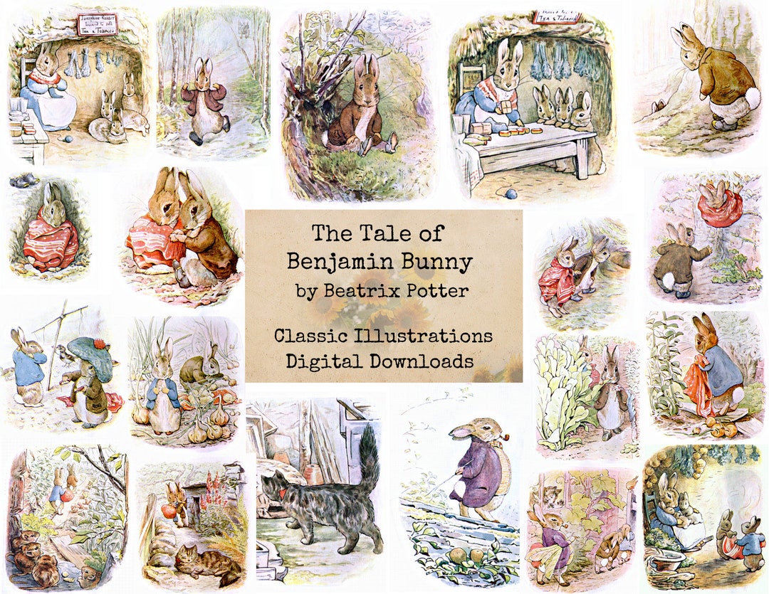 The Tale of Benjamin Bunny, by Beatrix Potter - Digital Ephemera ...