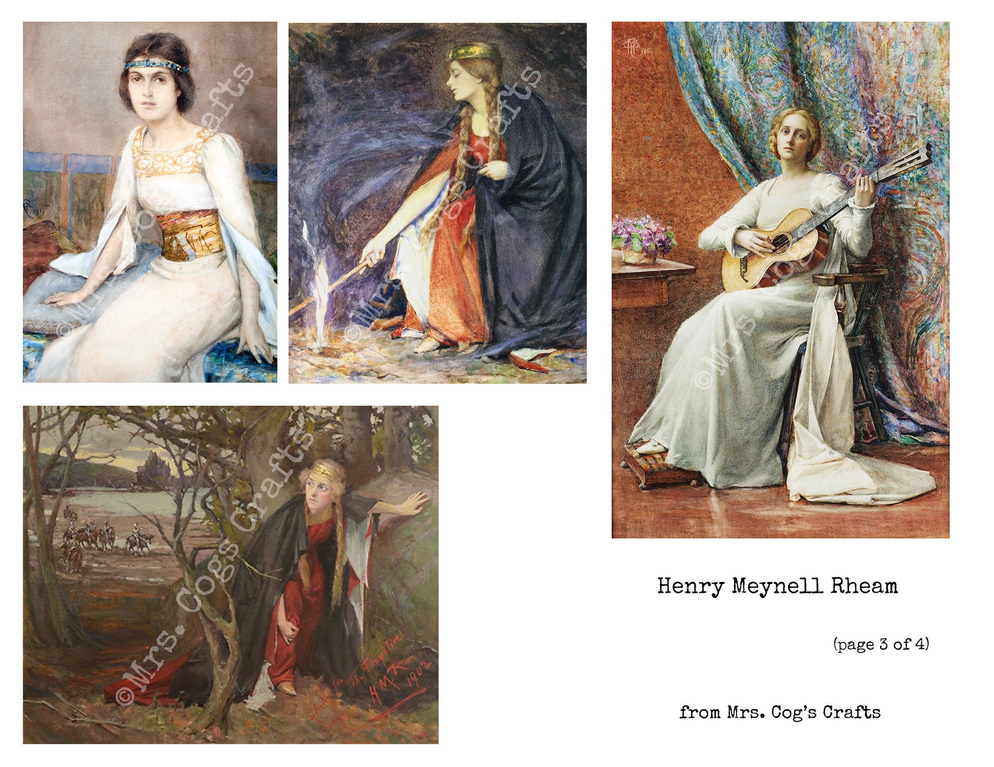 Henry Meynell Rheam - Digital Ephemera Classics, Printable Images ...