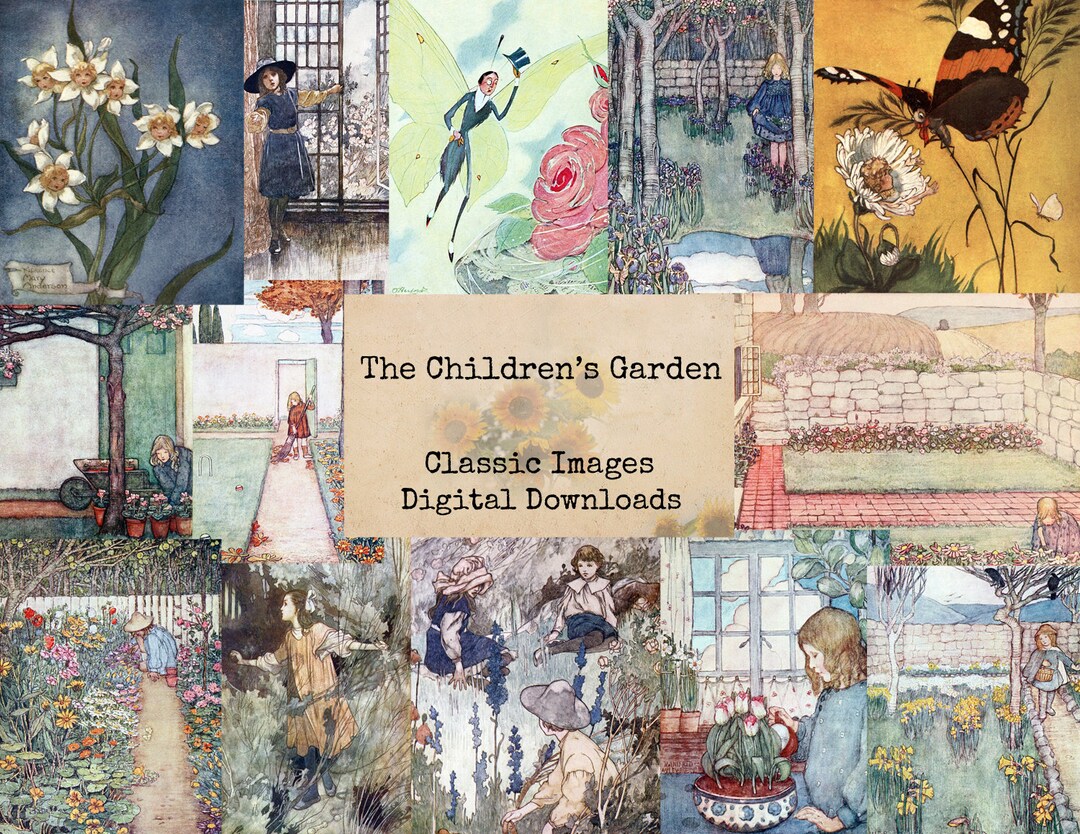 The Children's Garden Digital Ephemera Classics, Digital Images ...