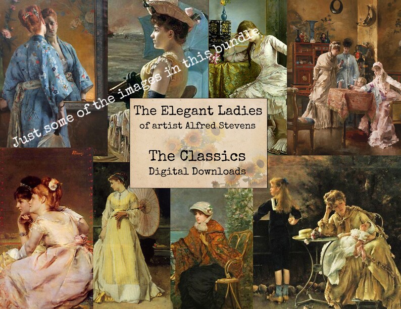 Masterpiece Art Image Bundle Printable Images Instant Etsy UK