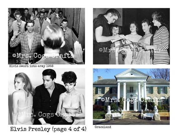 Elvis Presley Digital Ephemera, Digital Images, Vintage Photos.