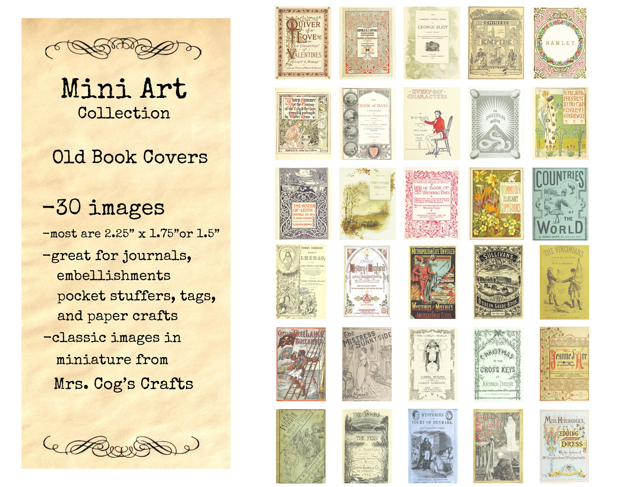 Mini Art Portadas de libros antiguos Imágenes imprimibles - Etsy España Mini Art Portadas de libros antiguos Imágenes imprimibles - Etsy España