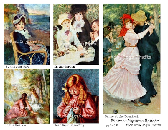 Pierre Auguste Renoir - Impressionist Art - Digital Ephemera