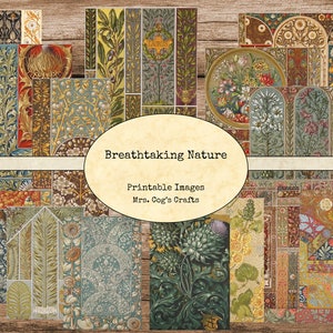 Breathtaking Nature - Printable Images, Instant Download, Digital Paper, Digital Collage, Art Ephemera, Vintage Images