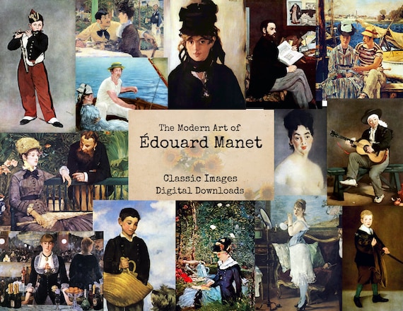 The Modern Art of Édouard Manet - Digital Ephemera Classics