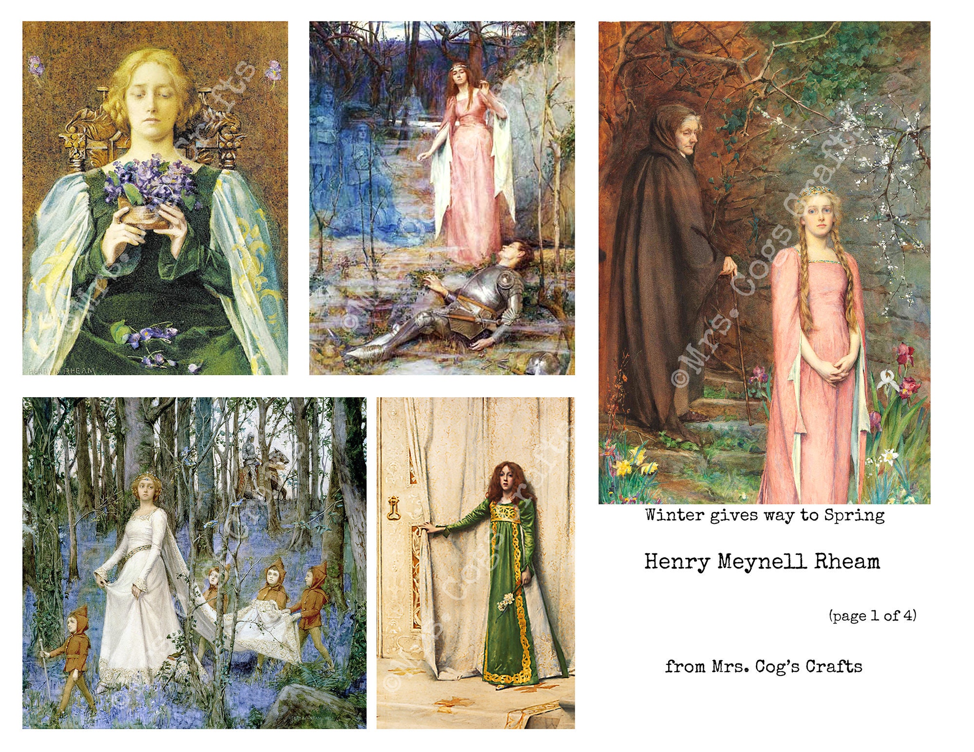 Henry Meynell Rheam - Digital Ephemera Classics, Printable Images ...