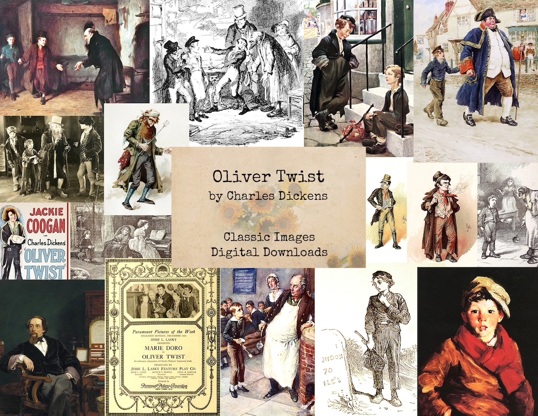 Oliver Twist by Charles Dickens Digital Ephemera Classics, Printable