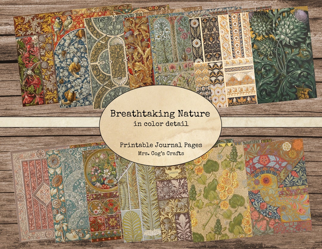 Breathtaking Nature Journal Pages - Paper Pack, Printable Journal Pages ...