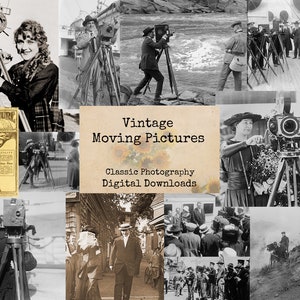 Bewegte Bilder - Digitale Ephemera, Digitalbilder, Vintage Fotos, Sofort Download, Digitale Collage, Vintage Bilder