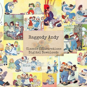 Raggedy Andy - Digital Ephemera Classics, Digital Images, Vintage Art ...