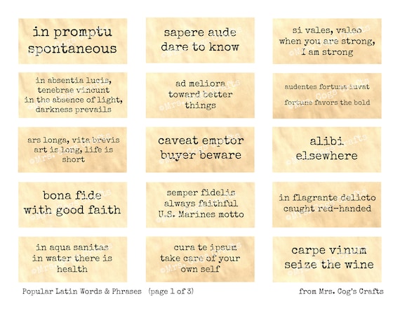 Popular Latin Phrases Words Journal Prompts Printable Etsy Canada Popular Latin Phrases Words Journal Prompts Printable Etsy Canada