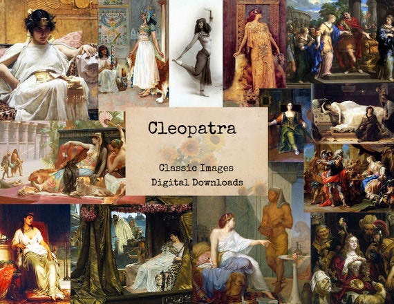Cleopatra - Digital Images, Digital Downloads, Digital Art, Ephemera, Ephemera Art, Instant Download, Digital Paper