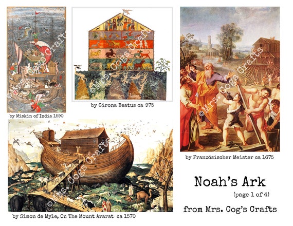 Noah's Ark - Printable Images, Ephemera, Digital Images