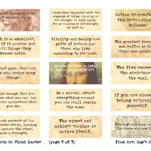 Leonardo Da Vinci Printable Quotes, Journal Prompts, Printable Words ...