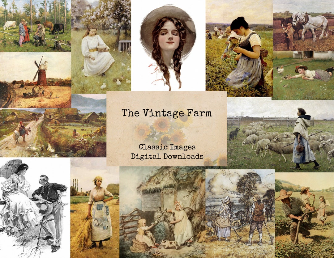 The Vintage Farm - Printable Images, Vintage Art, Instant Download ...