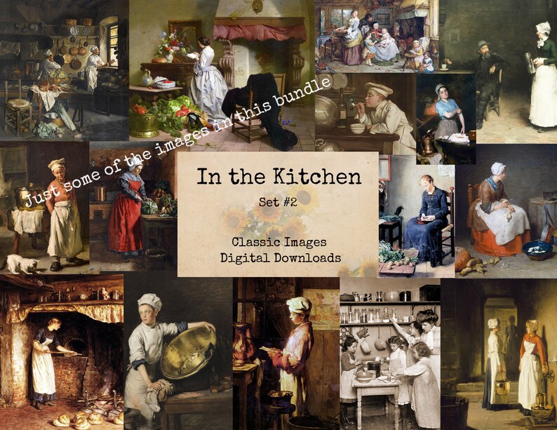 Kitchen & Household Image Bundle Printable Images, Instant Download, Ephemera, Junk Journal, Embellishment, Vintage Images, Printable Art image 3