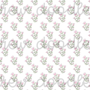 Aquarela Rosa Floral Bloco Padrão de Impressão Papéis Digitais Fundos 4x6 7x5 e 5x7 - Download Instantâneo