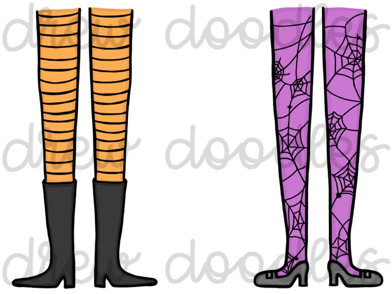Witch Feet Digital Clip Art Set Instant Download Etsy