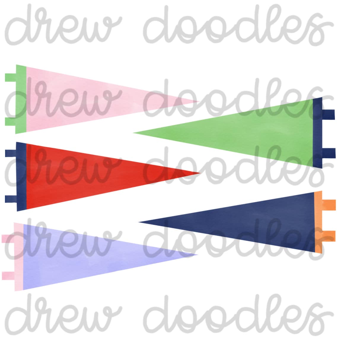  Aquarell Wimpel Flaggen Digitale Clip Art Set Sofortiger - Etsy Schweiz Bildidee 