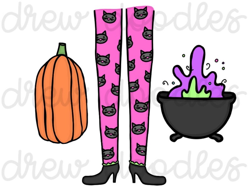 Witch Feet Digital Clip Art Set Instant Download Etsy