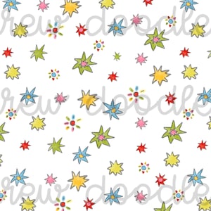 Aquarelle arc-en-ciel étoiles motif impression papiers numériques arrière-plans 4 x 4, 7 x 5 et 5 x 7 - téléchargement immédiat
